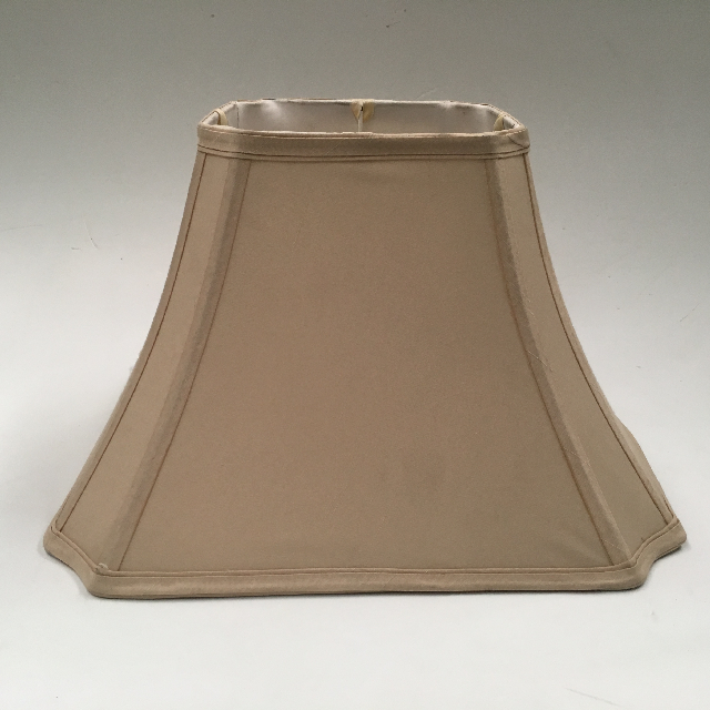 LAMPSHADE, Empire Style Square (Large) - Beige Silk